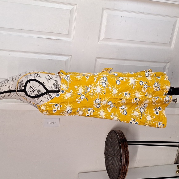 NEW Modcloth On Cloud Nineties Shift Dress Sunglasses Print Yellow Women M - Picture 9 of 11